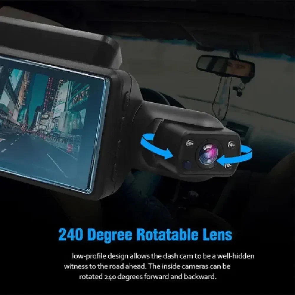Dual Lens Dash Cam | HD 1080P Car Video Recorder | Ammarri